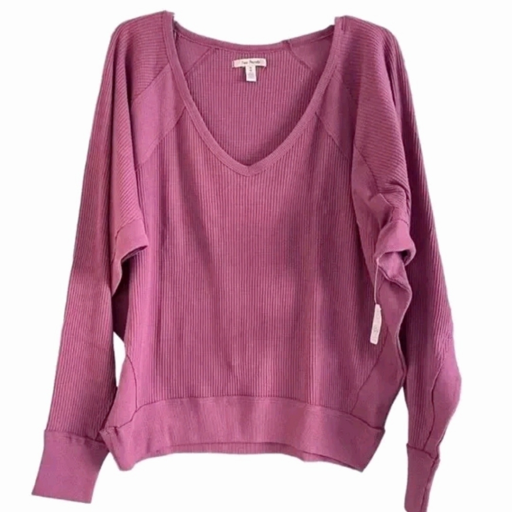 FREE PEOPLE THERMAL LONG SLEEVE TOP size M